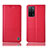 Coque Portefeuille Livre Cuir Etui Clapet H11P pour Oppo A53s 5G Rouge