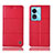 Coque Portefeuille Livre Cuir Etui Clapet H11P pour Oppo A58x 5G Rouge