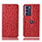 Coque Portefeuille Livre Cuir Etui Clapet H15P pour Motorola Moto Edge S30 5G Rouge