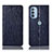 Coque Portefeuille Livre Cuir Etui Clapet H15P pour Motorola Moto G41 Bleu