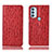 Coque Portefeuille Livre Cuir Etui Clapet H15P pour Motorola Moto G71 5G Rouge