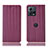 Coque Portefeuille Livre Cuir Etui Clapet H16P pour Motorola Moto Edge 30 Fusion 5G Violet
