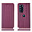 Coque Portefeuille Livre Cuir Etui Clapet H16P pour Motorola Moto Edge Plus (2022) 5G Violet