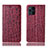 Coque Portefeuille Livre Cuir Etui Clapet H16P pour Oppo Find X3 5G Rouge