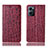 Coque Portefeuille Livre Cuir Etui Clapet H16P pour Oppo Find X5 Lite 5G Rouge