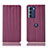 Coque Portefeuille Livre Cuir Etui Clapet H18P pour Motorola Moto Edge S30 5G Violet
