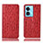 Coque Portefeuille Livre Cuir Etui Clapet H18P pour Oppo A58x 5G Rouge