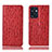Coque Portefeuille Livre Cuir Etui Clapet H18P pour Oppo Reno7 SE 5G Rouge
