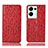 Coque Portefeuille Livre Cuir Etui Clapet H18P pour Oppo Reno8 Pro+ Plus 5G Rouge
