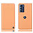 Coque Portefeuille Livre Cuir Etui Clapet H21P pour Motorola Moto G200 5G Orange