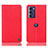 Coque Portefeuille Livre Cuir Etui Clapet H21P pour Motorola Moto G200 5G Rouge