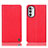 Coque Portefeuille Livre Cuir Etui Clapet H21P pour Motorola Moto G71s 5G Rouge