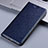 Coque Portefeuille Livre Cuir Etui Clapet H22P pour OnePlus 12R 5G Bleu Petit
