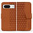 Coque Portefeuille Livre Cuir Etui Clapet HF1 pour Google Pixel 8 5G Marron