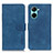 Coque Portefeuille Livre Cuir Etui Clapet K03Z pour Realme C33 Bleu