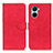 Coque Portefeuille Livre Cuir Etui Clapet K03Z pour Realme C33 Rouge