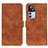 Coque Portefeuille Livre Cuir Etui Clapet K03Z pour Xiaomi Mi 12T 5G Marron Petit