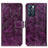 Coque Portefeuille Livre Cuir Etui Clapet K04Z pour Oppo Reno6 5G Violet