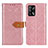 Coque Portefeuille Livre Cuir Etui Clapet K05Z pour Oppo Reno6 Lite Rose