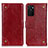 Coque Portefeuille Livre Cuir Etui Clapet K06Z pour Oppo A55S 5G Rouge