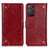 Coque Portefeuille Livre Cuir Etui Clapet K06Z pour Xiaomi Redmi Note 12 Pro 4G Rouge