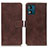 Coque Portefeuille Livre Cuir Etui Clapet K07Z pour Motorola Moto E13 Marron