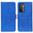 Coque Portefeuille Livre Cuir Etui Clapet K07Z pour Oppo A54 5G Bleu