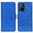 Coque Portefeuille Livre Cuir Etui Clapet K07Z pour Oppo A95 5G Bleu