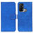 Coque Portefeuille Livre Cuir Etui Clapet K07Z pour Oppo Reno5 A Bleu