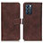 Coque Portefeuille Livre Cuir Etui Clapet K07Z pour Oppo Reno6 5G Marron