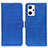 Coque Portefeuille Livre Cuir Etui Clapet K07Z pour Oppo Reno7 A Bleu