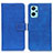 Coque Portefeuille Livre Cuir Etui Clapet K07Z pour Realme 9i 4G Bleu
