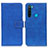 Coque Portefeuille Livre Cuir Etui Clapet K07Z pour Xiaomi Redmi Note 8 (2021) Bleu