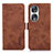 Coque Portefeuille Livre Cuir Etui Clapet K09Z pour Huawei Honor 90 5G Marron