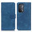 Coque Portefeuille Livre Cuir Etui Clapet K09Z pour OnePlus Nord N200 5G Bleu Petit