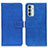 Coque Portefeuille Livre Cuir Etui Clapet KZ07 pour Samsung Galaxy M23 5G Bleu