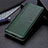 Coque Portefeuille Livre Cuir Etui Clapet L01 pour Huawei Mate 40 Pro Vert