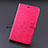 Coque Portefeuille Livre Cuir Etui Clapet L01 pour Huawei MediaPad X2 Rose Rouge