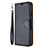 Coque Portefeuille Livre Cuir Etui Clapet L01 pour Huawei P40 Lite E Noir