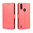 Coque Portefeuille Livre Cuir Etui Clapet L01 pour Motorola Moto E6s (2020) Rouge