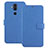 Coque Portefeuille Livre Cuir Etui Clapet L01 pour Nokia 7.1 Plus Bleu