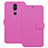 Coque Portefeuille Livre Cuir Etui Clapet L01 pour Nokia 7.1 Plus Rose