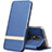 Coque Portefeuille Livre Cuir Etui Clapet L01 pour Nokia X5 Bleu