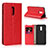 Coque Portefeuille Livre Cuir Etui Clapet L01 pour OnePlus 7 Rouge