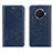 Coque Portefeuille Livre Cuir Etui Clapet L01 pour Oppo Ace2 Bleu
