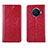 Coque Portefeuille Livre Cuir Etui Clapet L01 pour Oppo Ace2 Rouge