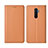 Coque Portefeuille Livre Cuir Etui Clapet L01 pour Oppo Reno Ace Orange