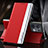 Coque Portefeuille Livre Cuir Etui Clapet L01 pour Oppo Reno9 5G Rouge