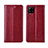 Coque Portefeuille Livre Cuir Etui Clapet L01 pour Samsung Galaxy A42 5G Vin Rouge