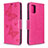 Coque Portefeuille Livre Cuir Etui Clapet L01 pour Samsung Galaxy A51 5G Rose Rouge